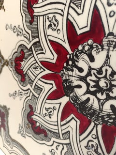 Large Mid 20th Century Modern Tray with Gothic Decorations