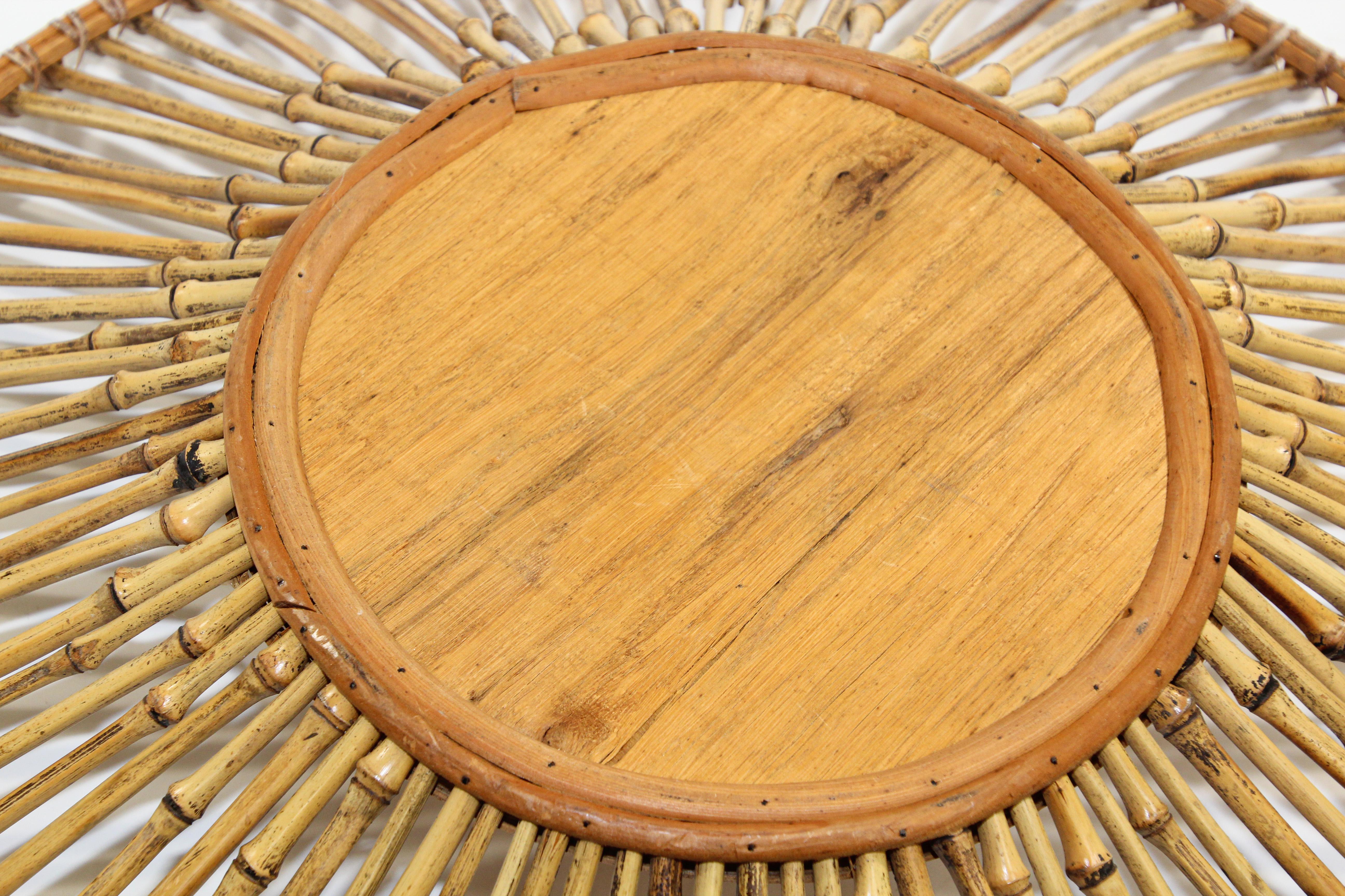 Large Vintage Tribal Handwoven Ethnic Round African Basket For Sale 5