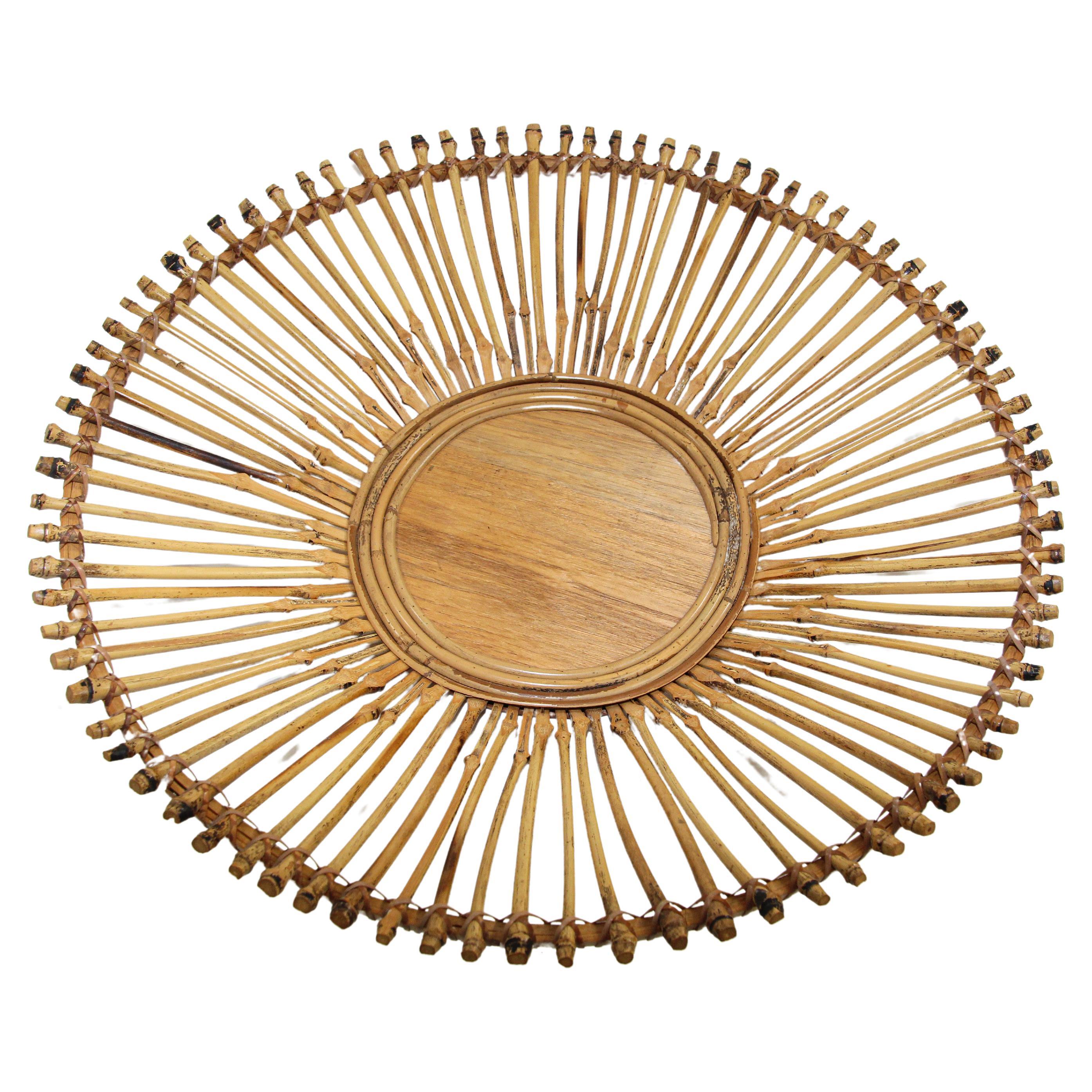 Large Vintage Tribal Handwoven Ethnic Round African Basket