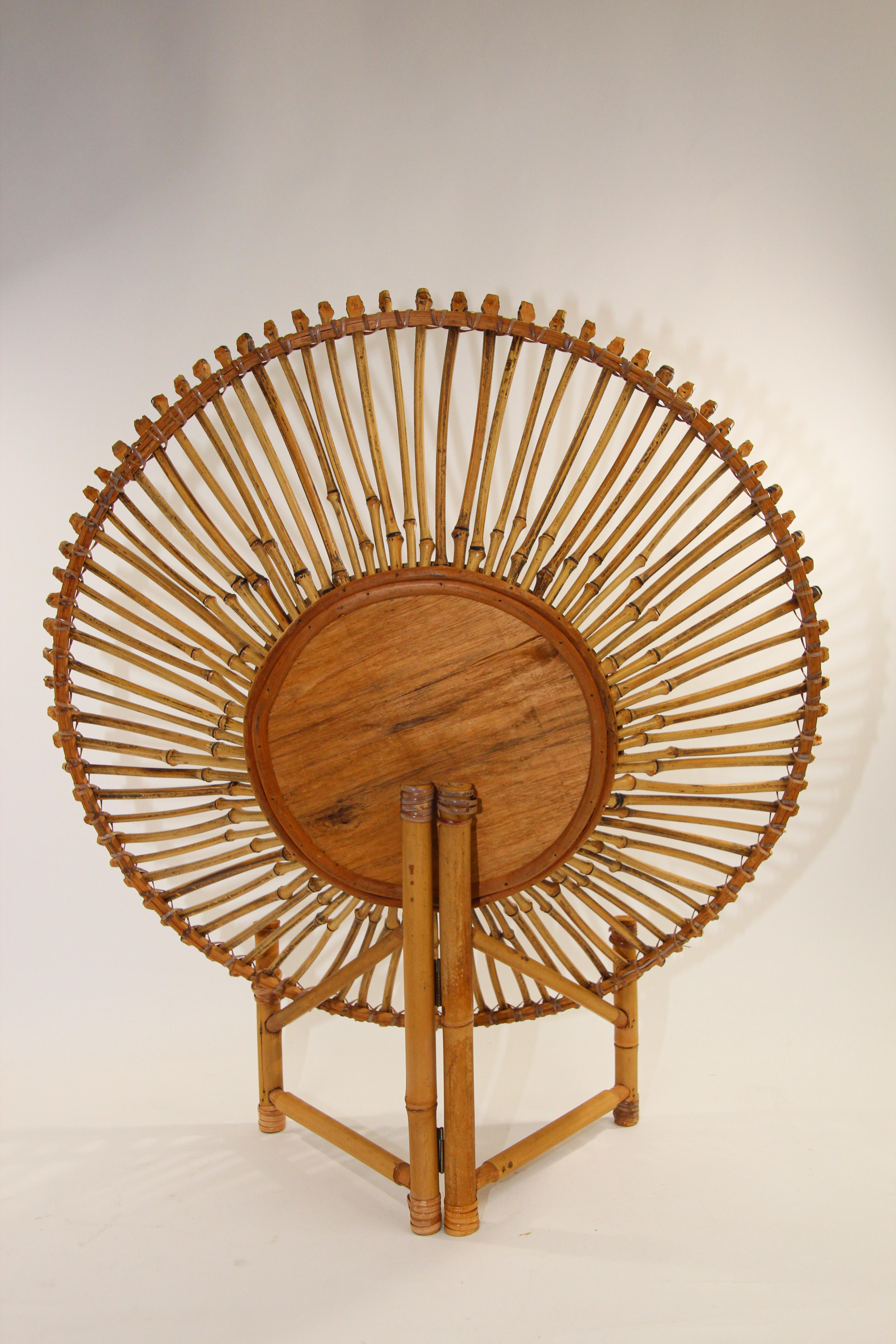 Large Vintage Tribal Handwoven Ethnic Round Asian Basket For Sale 5