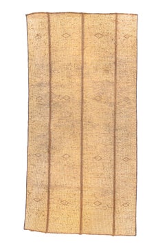 Großer Vintage Tuareg-Schilfrohrteppich