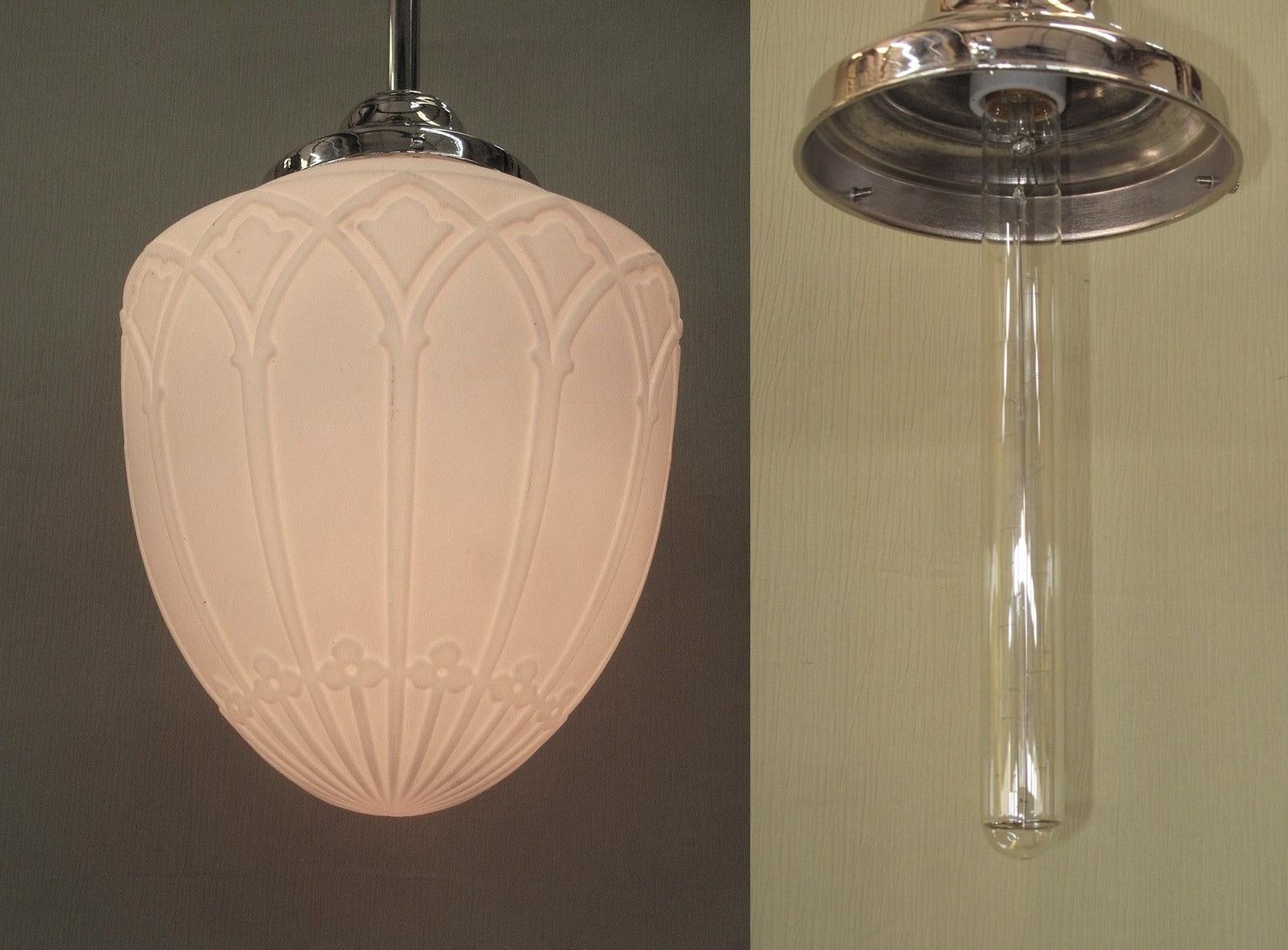 Large Vintage Tudor / Gothic Revival Ceiling Pedant vintagelights For Sale 2