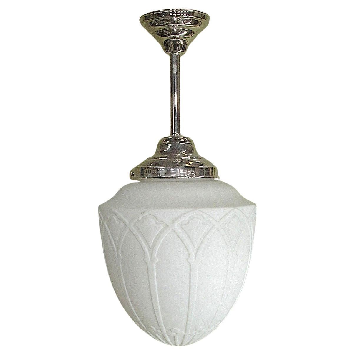 Large Vintage Tudor / Gothic Revival Ceiling Pedant vintagelights