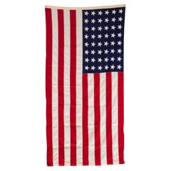 Large Antique Valley Forge American Flag with 48 Stars c.1940-1950-FREE SHIPPING