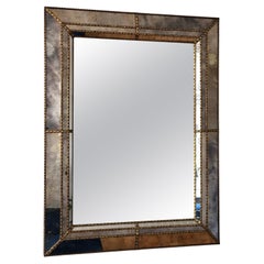 Large Vintage Venetian Mirror Hollywood Regency in Gold Spain 1990s