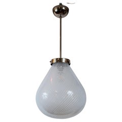 Large Vintage Venini Tier-Drop Swirl Pendant