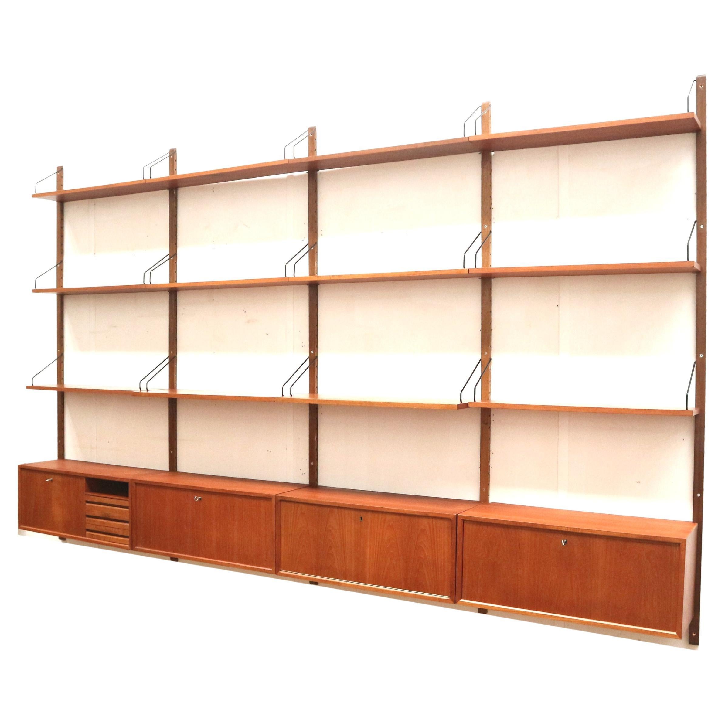 Large vintage wall system by Poul Cadovius for Cado Denmark