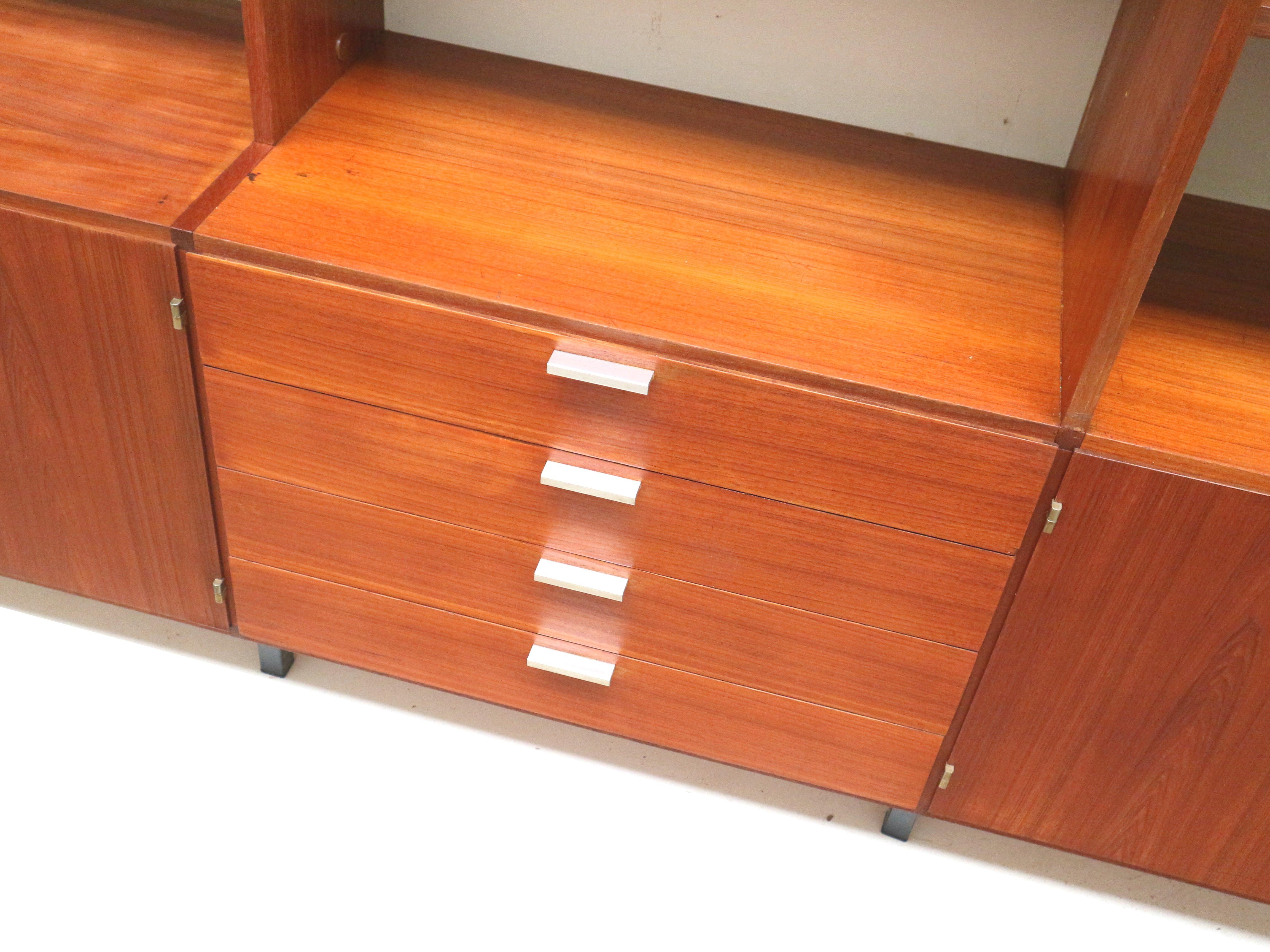 Large vintage wall unit / sideboard by Cees Braakman for Pastoe 'Made to Measure In Good Condition For Sale In Breda, NB