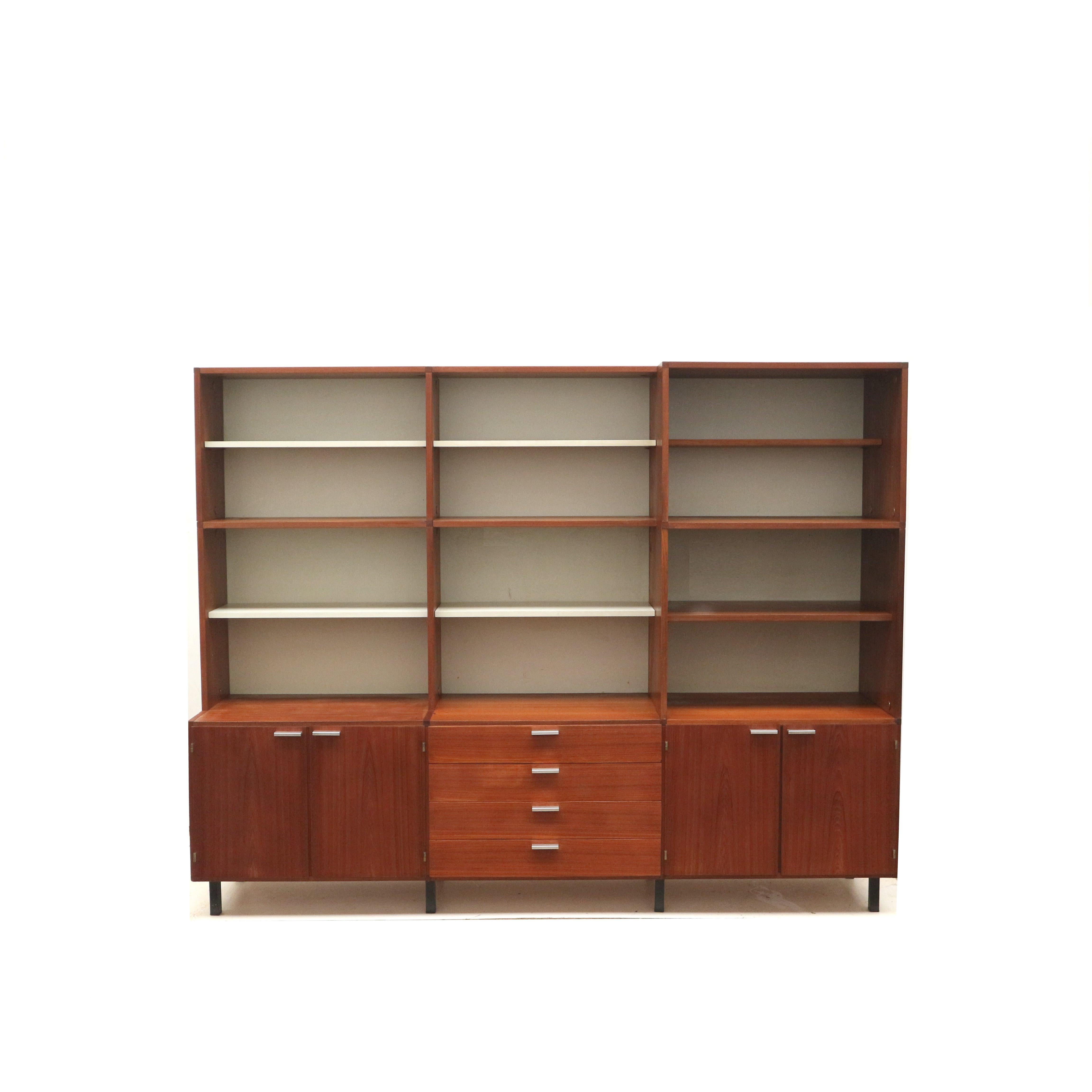 Wood Large vintage wall unit / sideboard by Cees Braakman for Pastoe 'Made to Measure For Sale