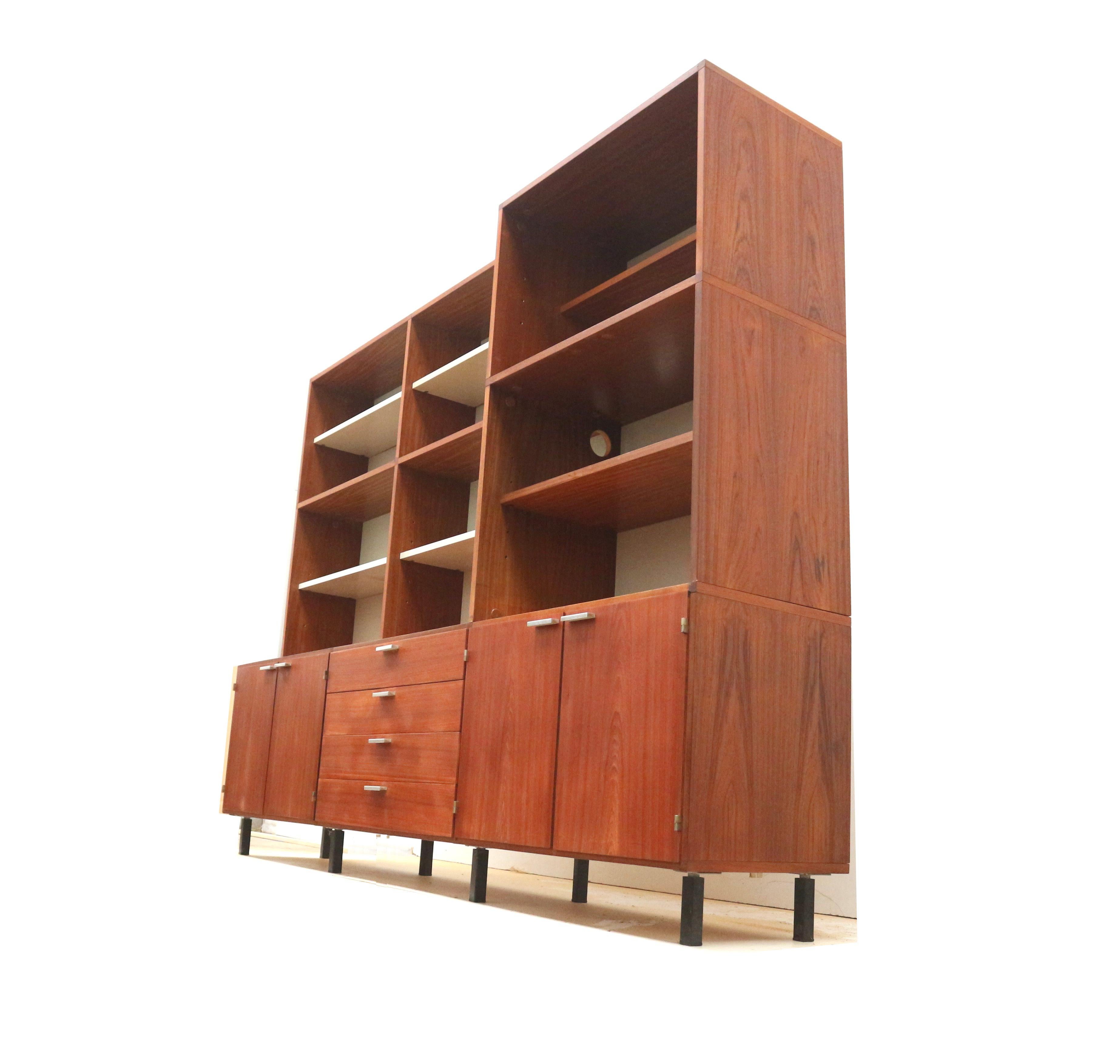 Large vintage wall unit / sideboard by Cees Braakman for Pastoe 'Made to Measure For Sale 1