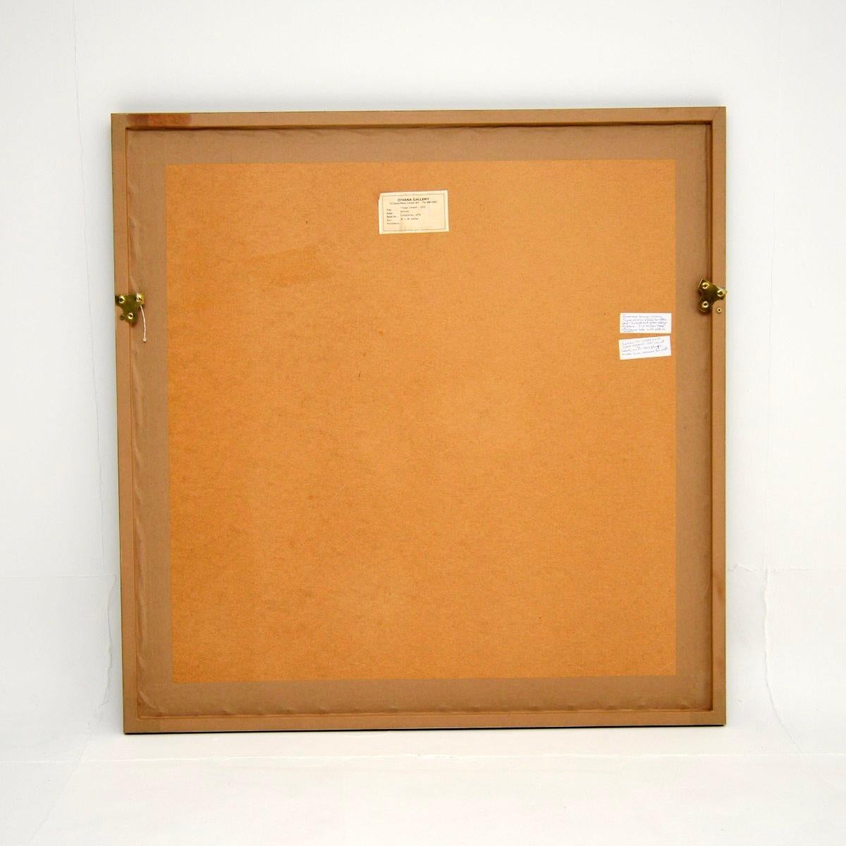 Großes Vintage-Aquarell von Bettina - Titel: Hippie-Liebhaber - 1973 (Ende des 20. Jahrhunderts) im Angebot