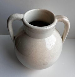 Large Vintage White Ceramic Jug