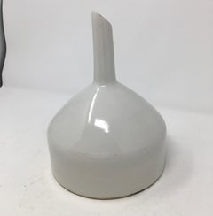 Large Vintage White Ironstone Funnel