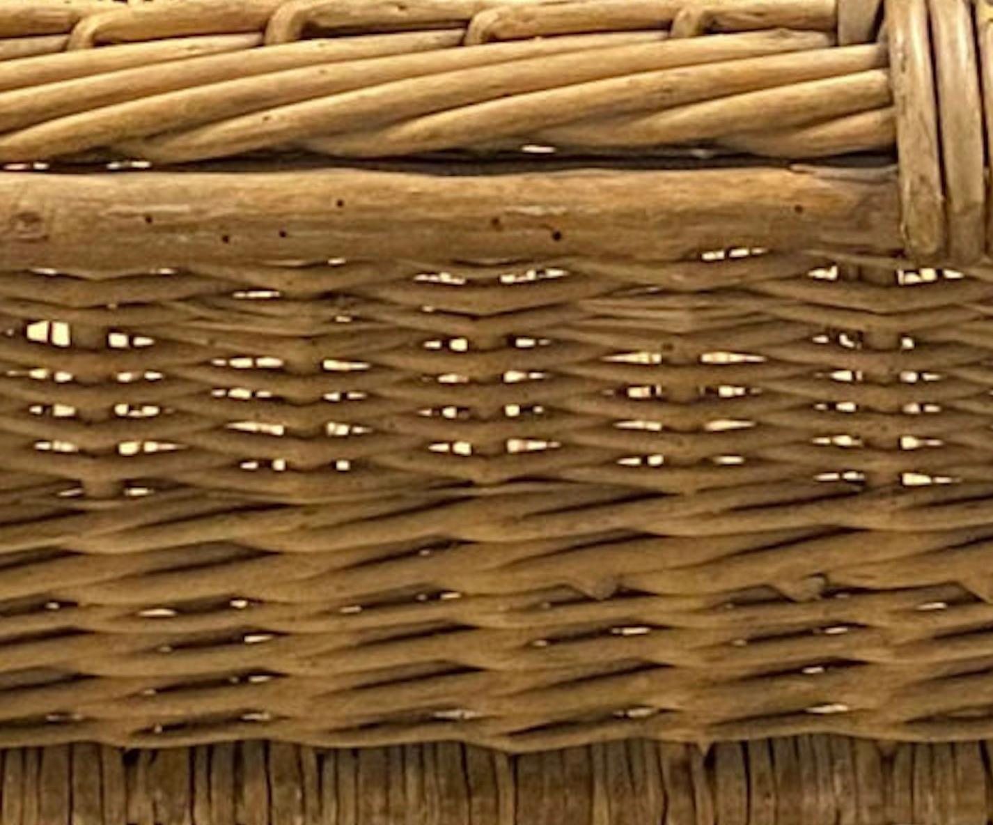 large shallow rectangular basket