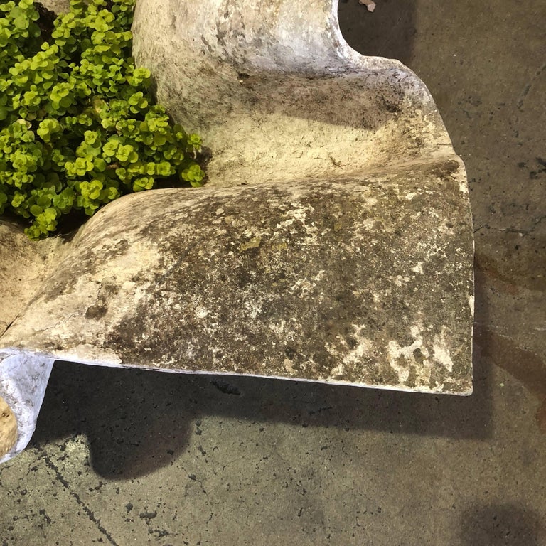 Large Vintage Willy Guhl Fiber Concrete Handkerchief ...