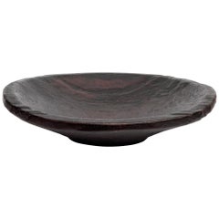 Large Vintage Wood Bowl, Sumatra, Jackfruit Wood, Stained, Mid-Late 20th Century