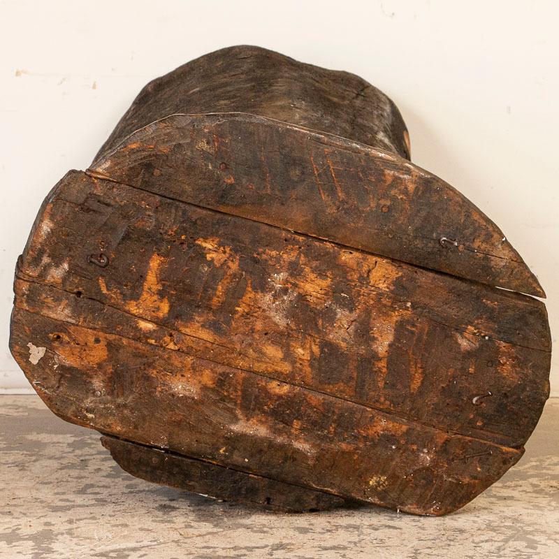 20th Century Large Vintage Wood Container Made from Hollowed Out Tree Trunk