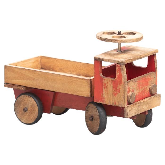 Large Vintage Wooden Child's Toy Truck