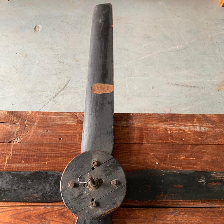 Large Vintage Wooden Decorative Ceiling Fan For Sale at 1stdibs