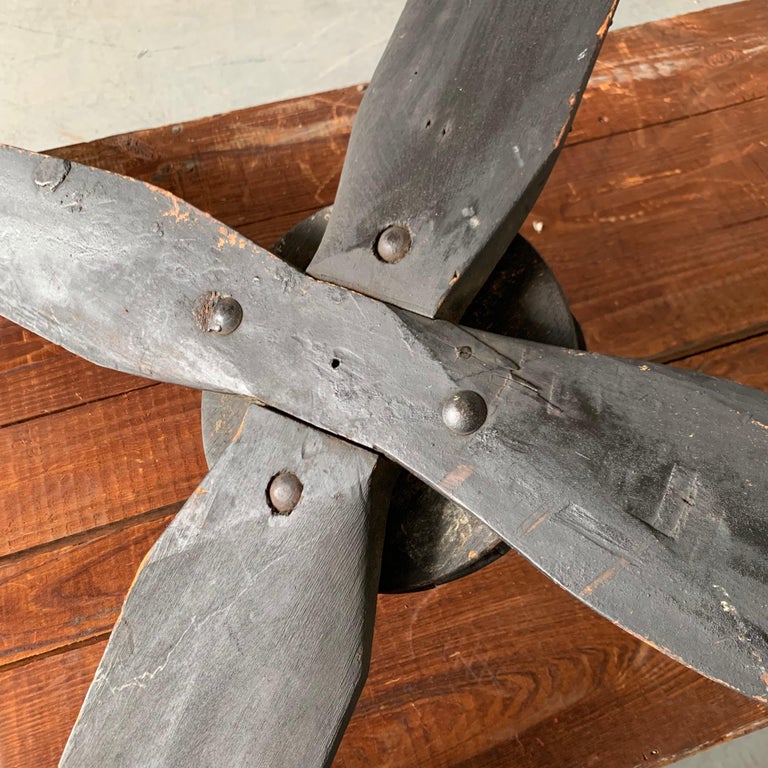 Large Vintage Wooden Decorative Ceiling Fan For Sale at ...