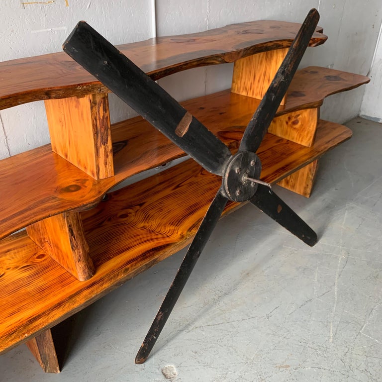 Large Vintage Wooden Decorative Ceiling Fan For Sale at 1stdibs