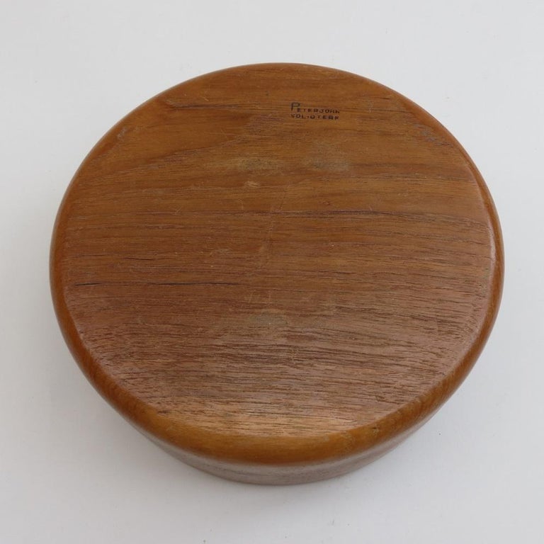 Large Vintage Wooden Teak Bowl by Peter John, 1970s For Sale 2