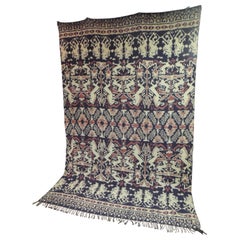 Large Vintage Woven Ikat Wall Hanging/Tapestry