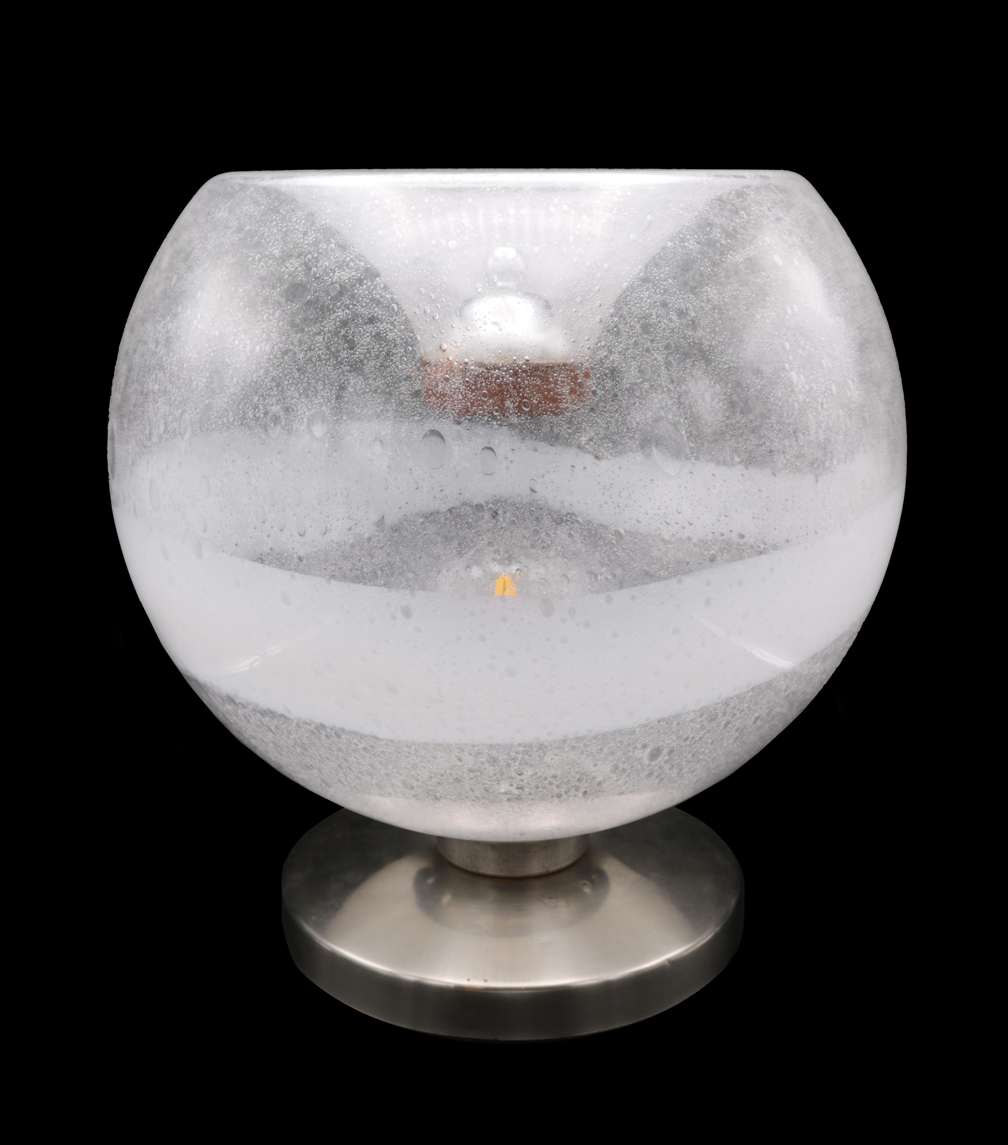 Art Glass Large Vistosi Glass Table Lamp For Sale