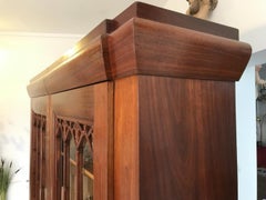 Large Vitrine Cabinet Jugendstil Book Shelve