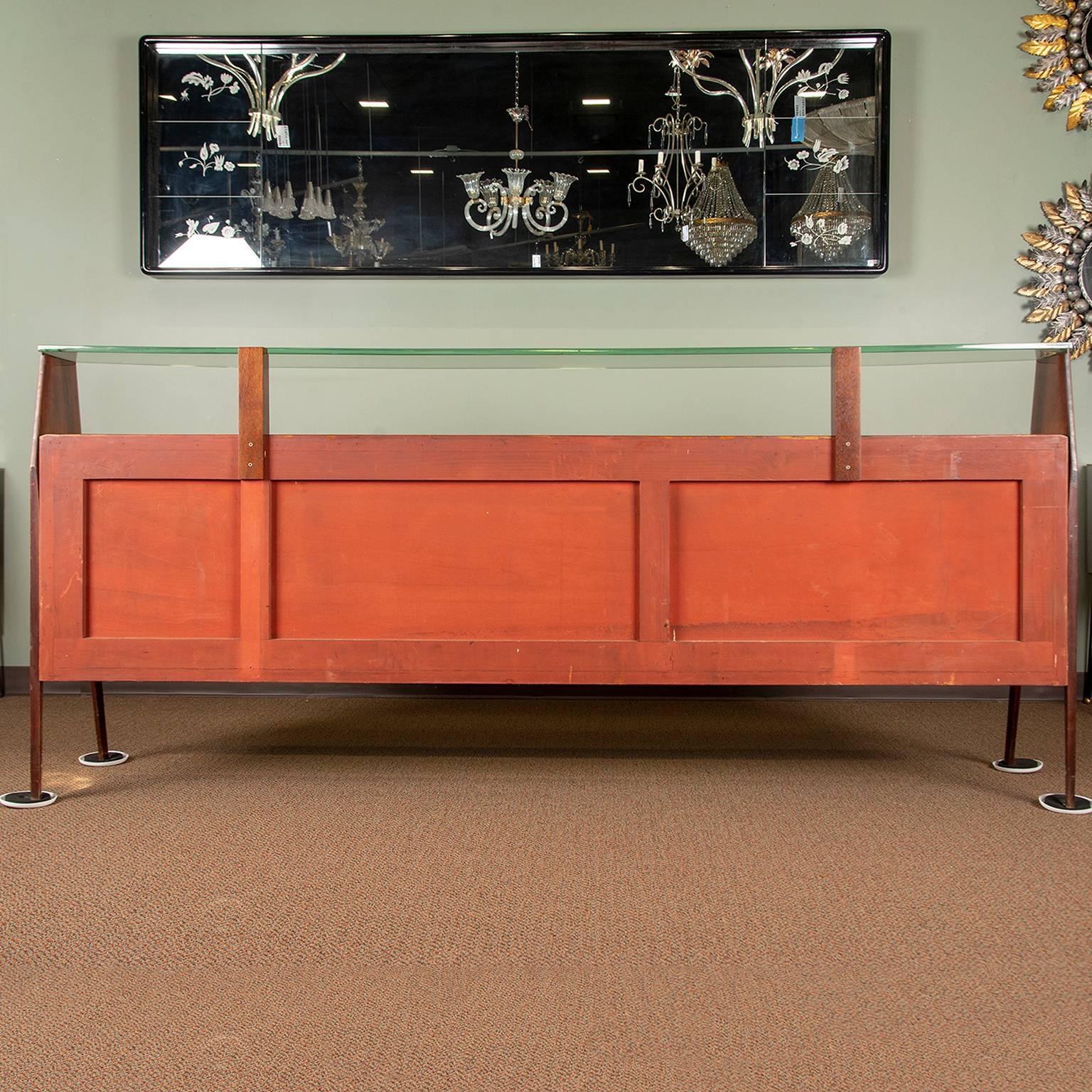 20th Century Large Vittorio Dassi Style Italian Sideboard