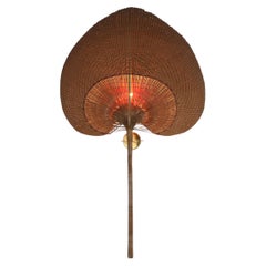 Large Vivai del Sud Leaf-Shaped Wall Sconce, Italy, circa 1970