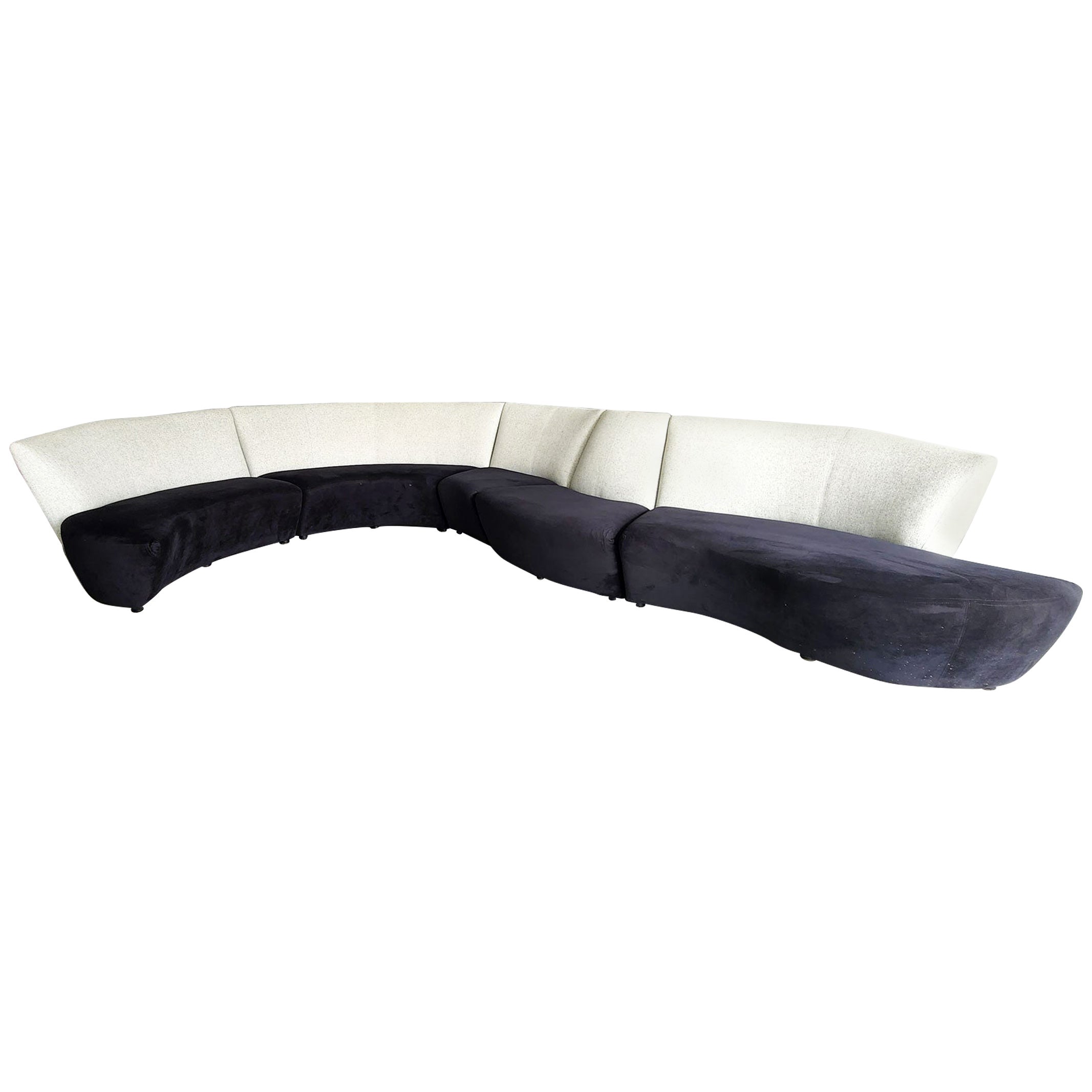 Large Vladimir Kagan Bilboa Sofa in Five Sections