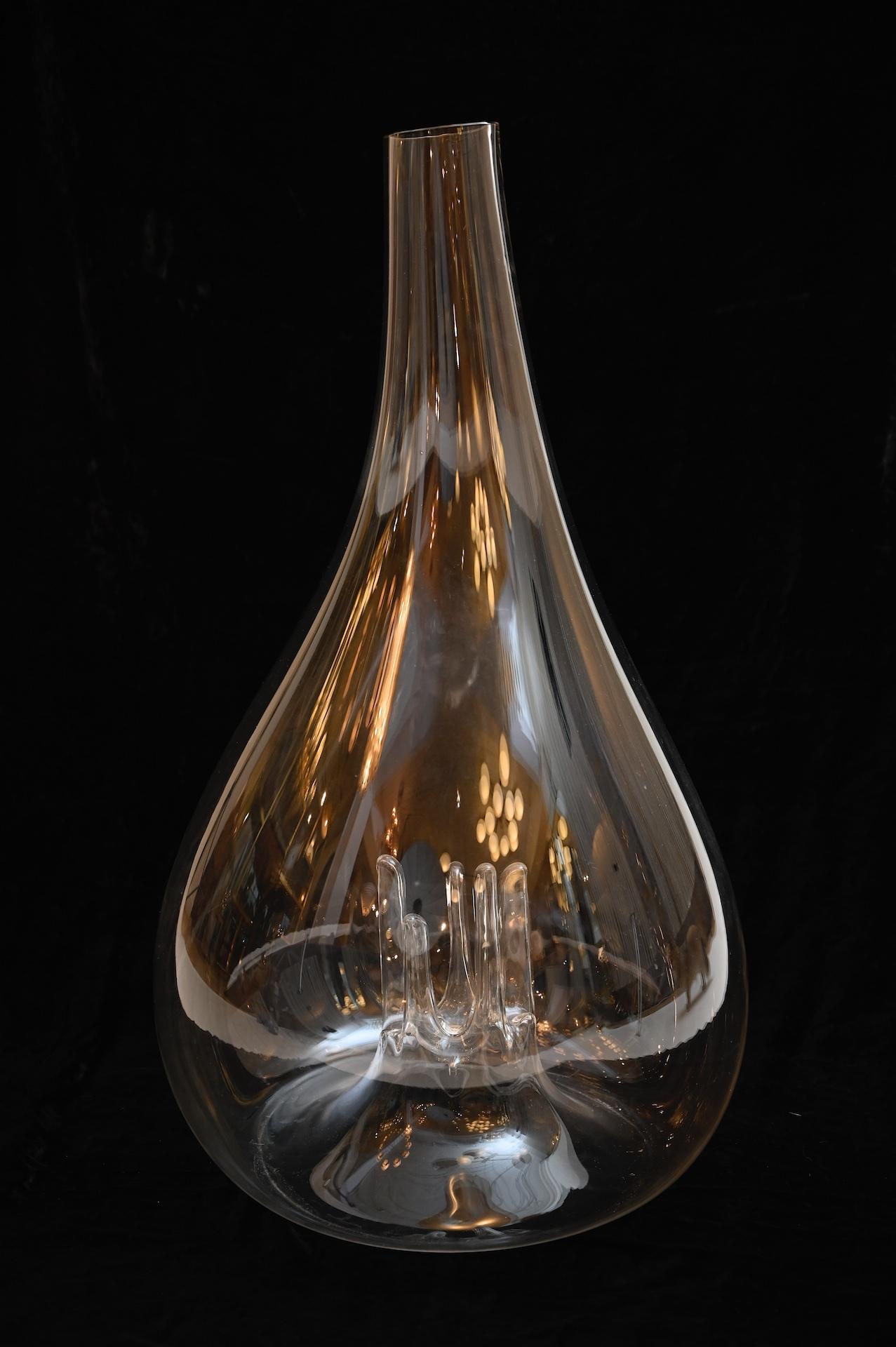 Blown Glass Large 'Vulcano' Vase by Toni Zuccheri for VeArt, 1970