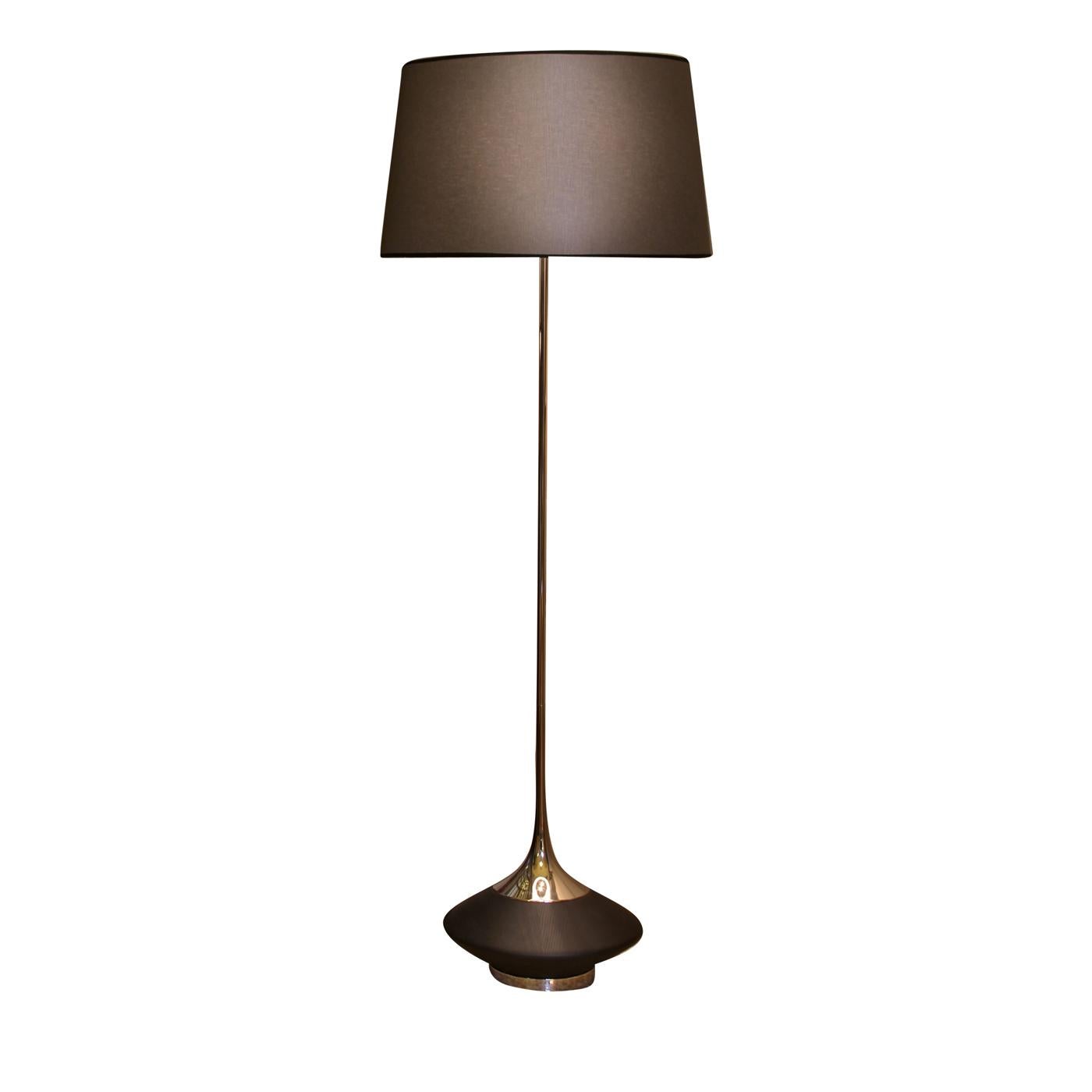 Modern Large Vuvu Wood Floor Lamp by Leo Alvarez