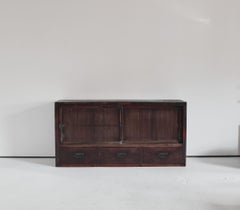 Large Wabi Sabi Early Meiji Period Japanese Tansu/Sideboard