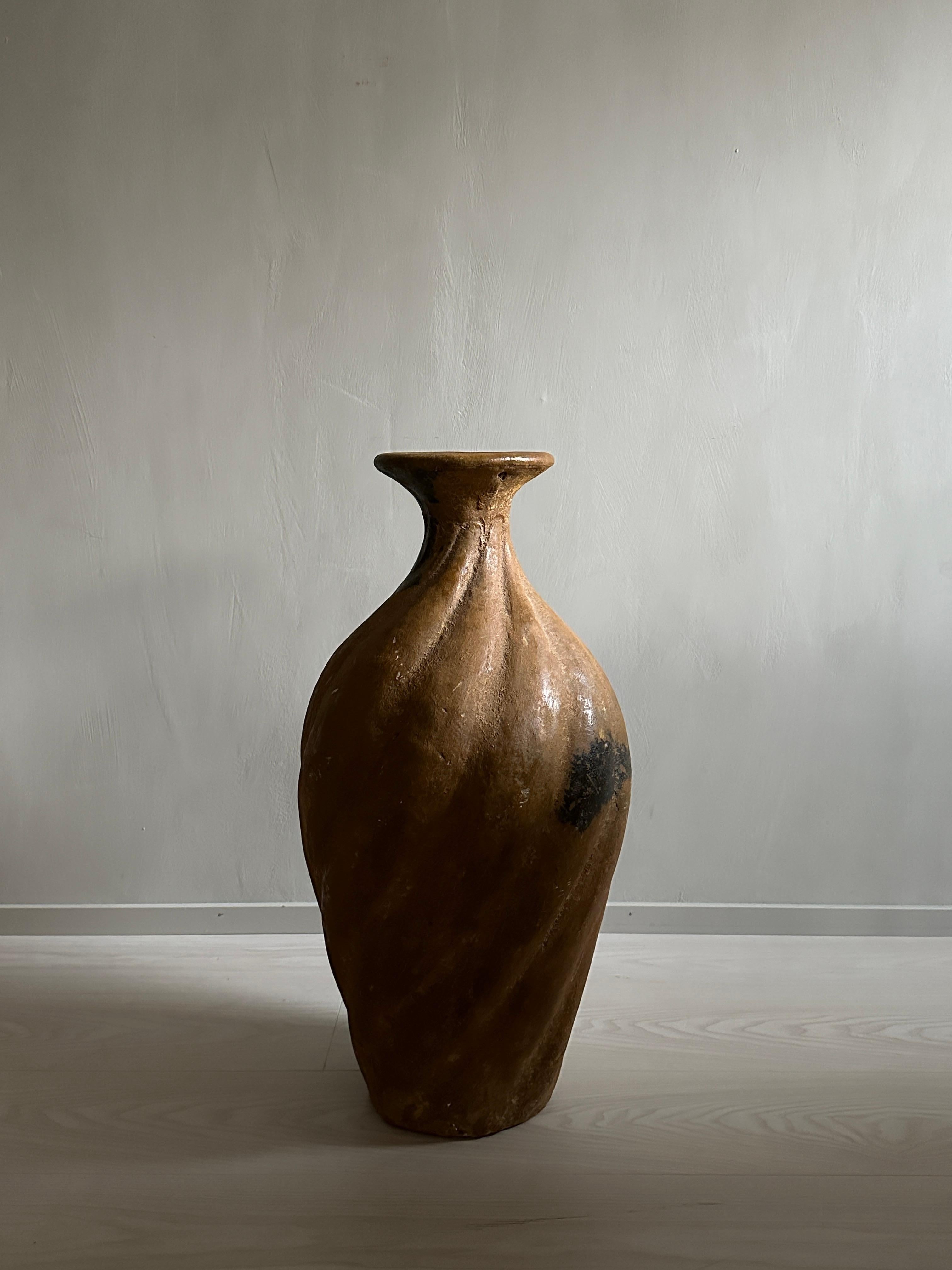 Large Wabi Sabi Vintage Vessel, France, 1900s 1