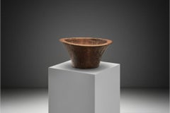 Large Wabi Sabi Wooden Bowl, Indonesia Early 19th Century