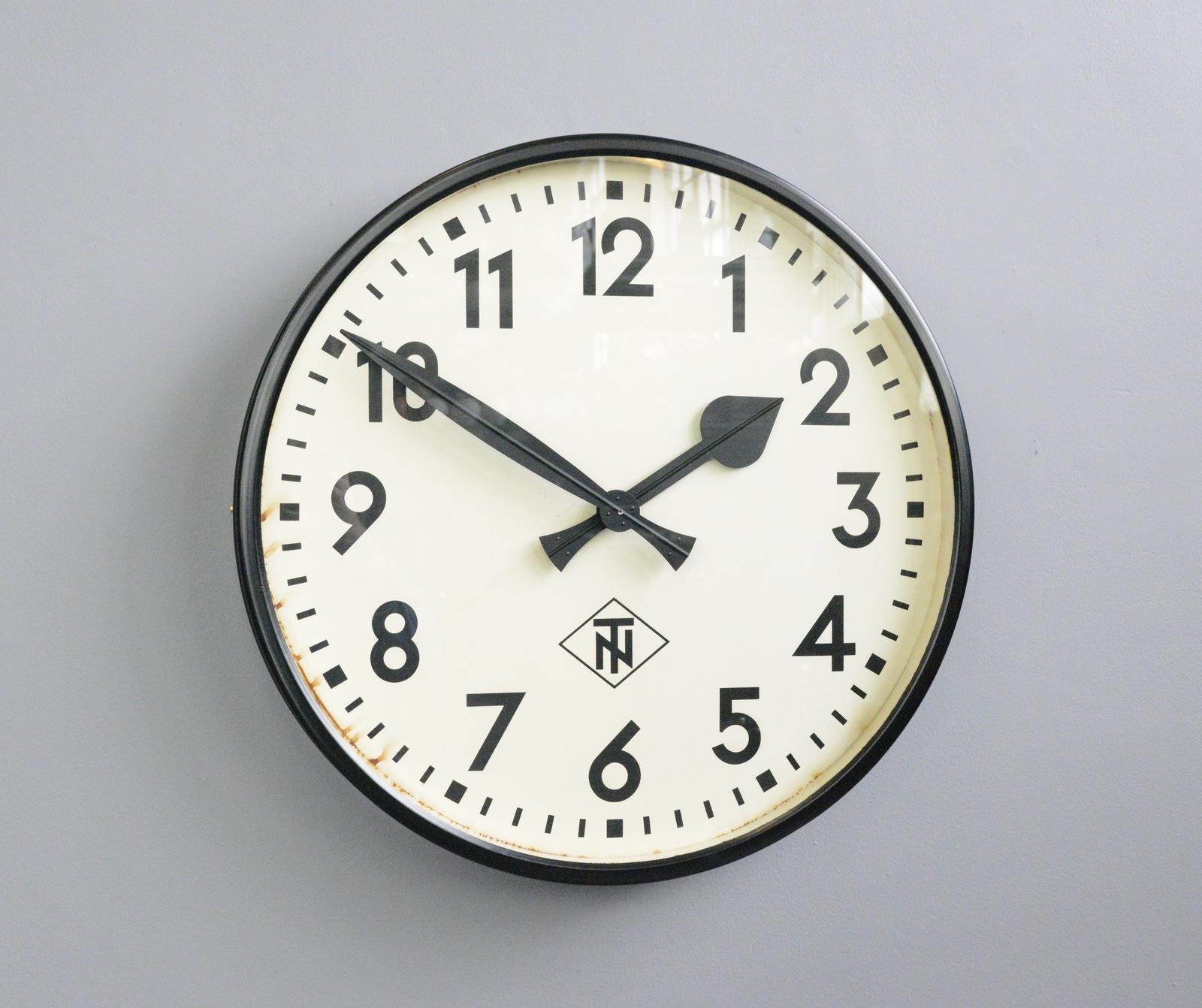 Large Wall Clock by TN Circa 1950s 1