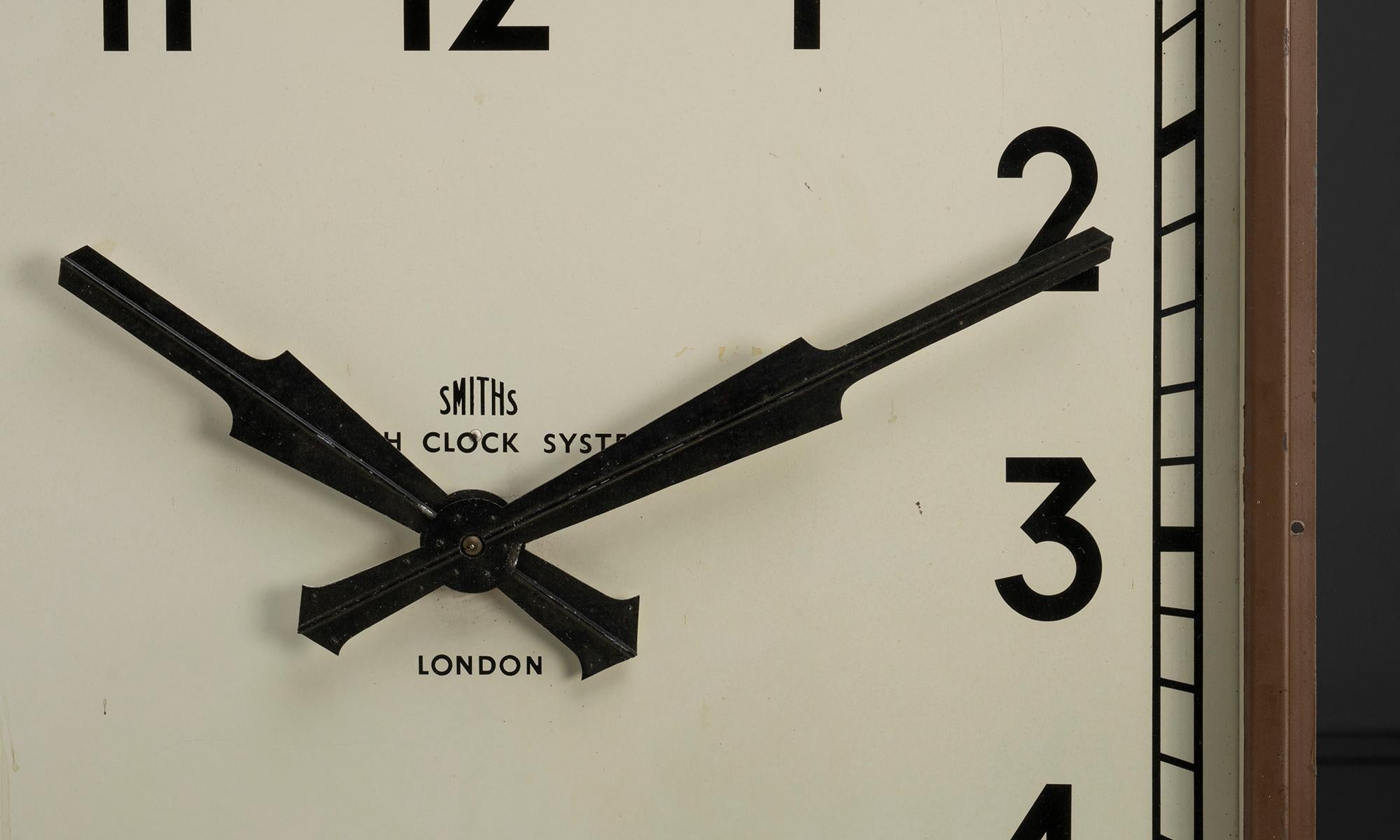 English Large Wall Clock, England 1930 For Sale