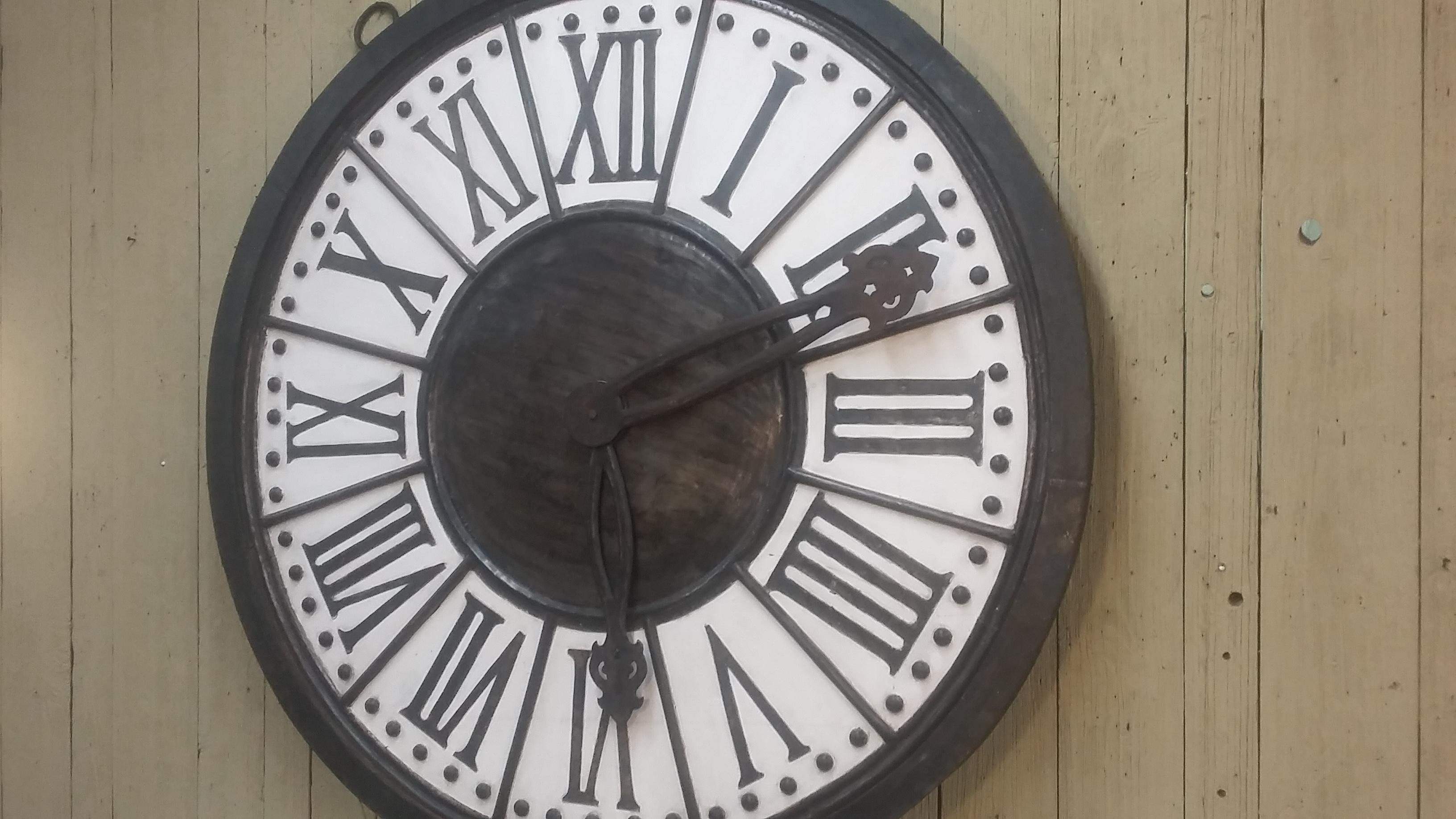 Indian Large Wall Clock Plaque For Sale
