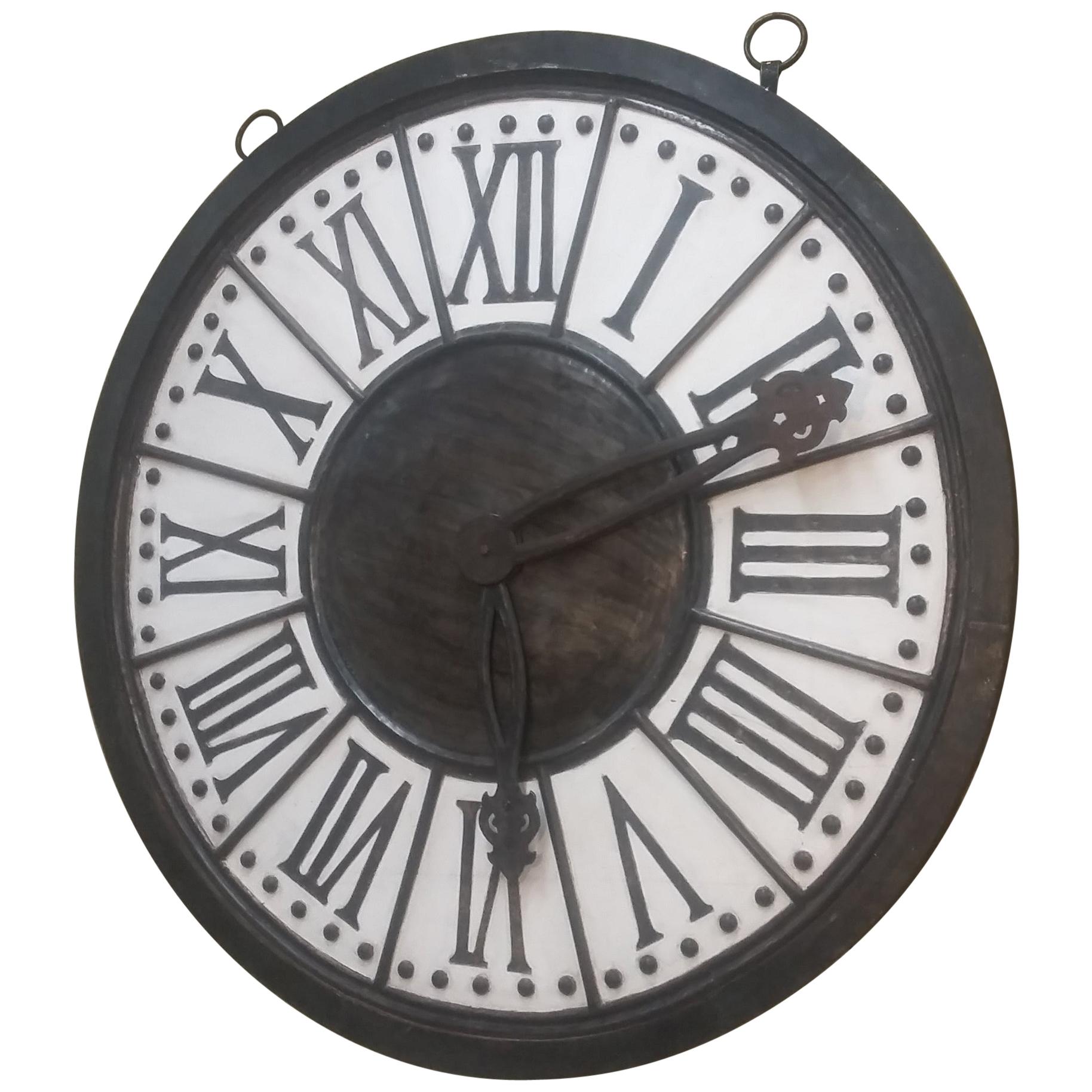 Large Wall Clock Plaque For Sale