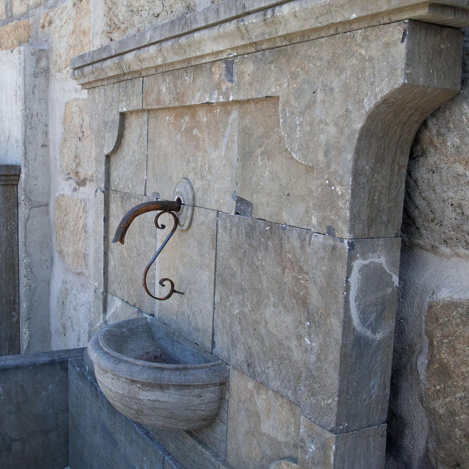 Stone Large Wall Fountain, 21st Century