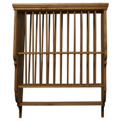 Large Wall Hanging Pine Plate Rack