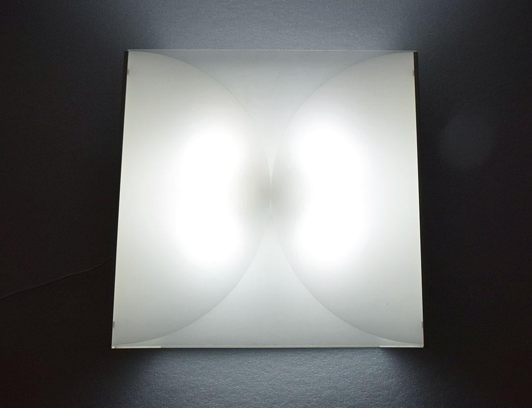 Mid-Century Modern Large Wall Lamp by Gianni Celada for Fontana Arte, 1970s For Sale