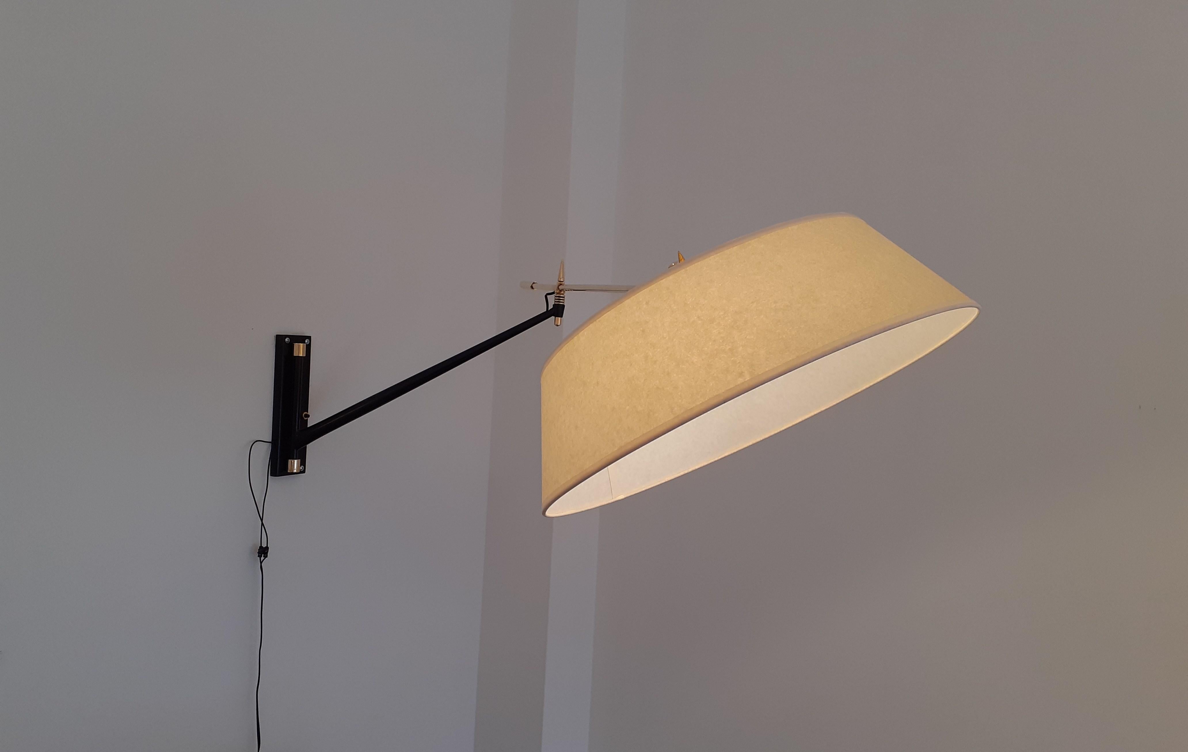 European Large Wall Lamp from Maison Lunel 1950