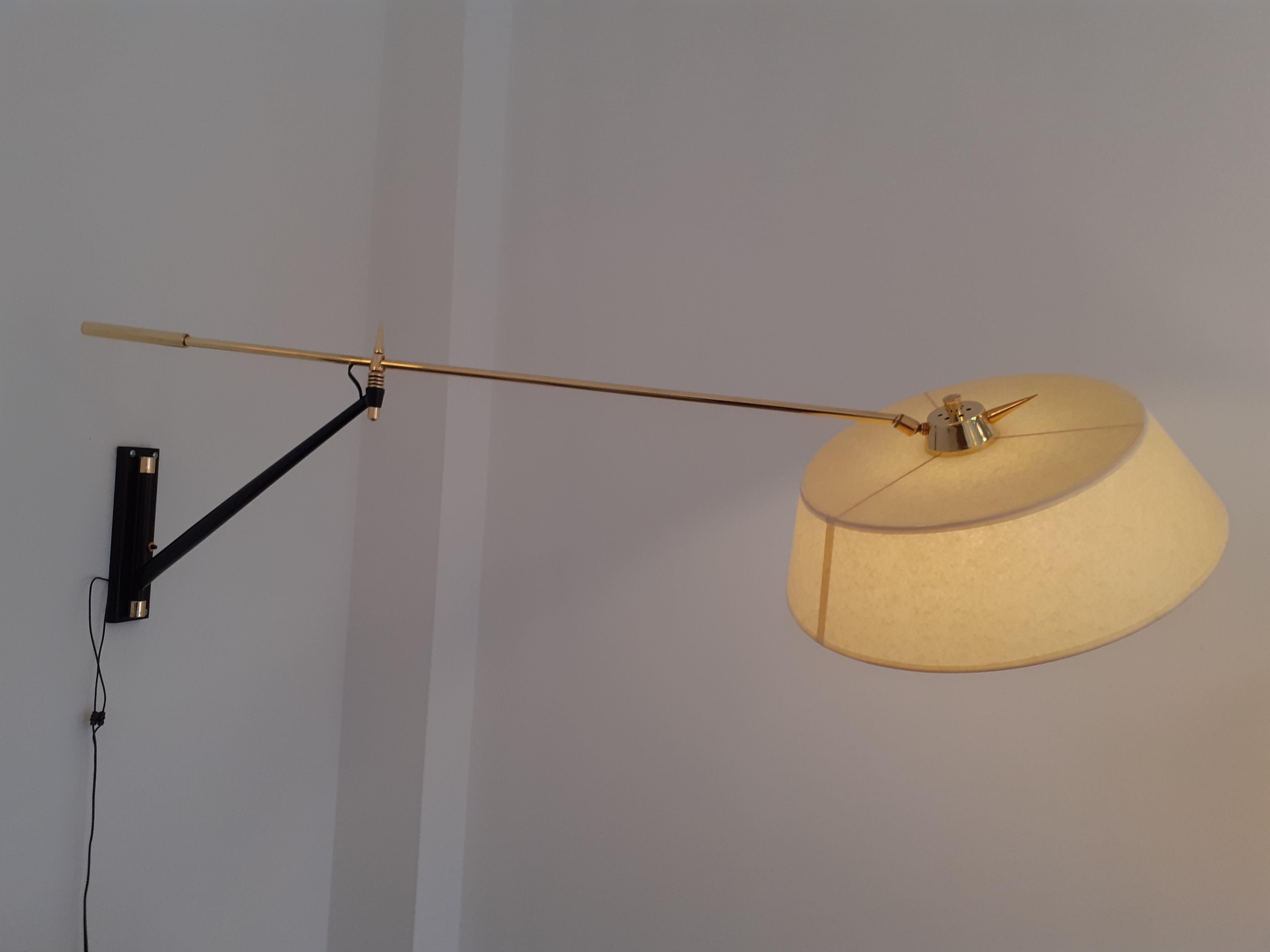 20th Century Large Wall Lamp from Maison Lunel 1950