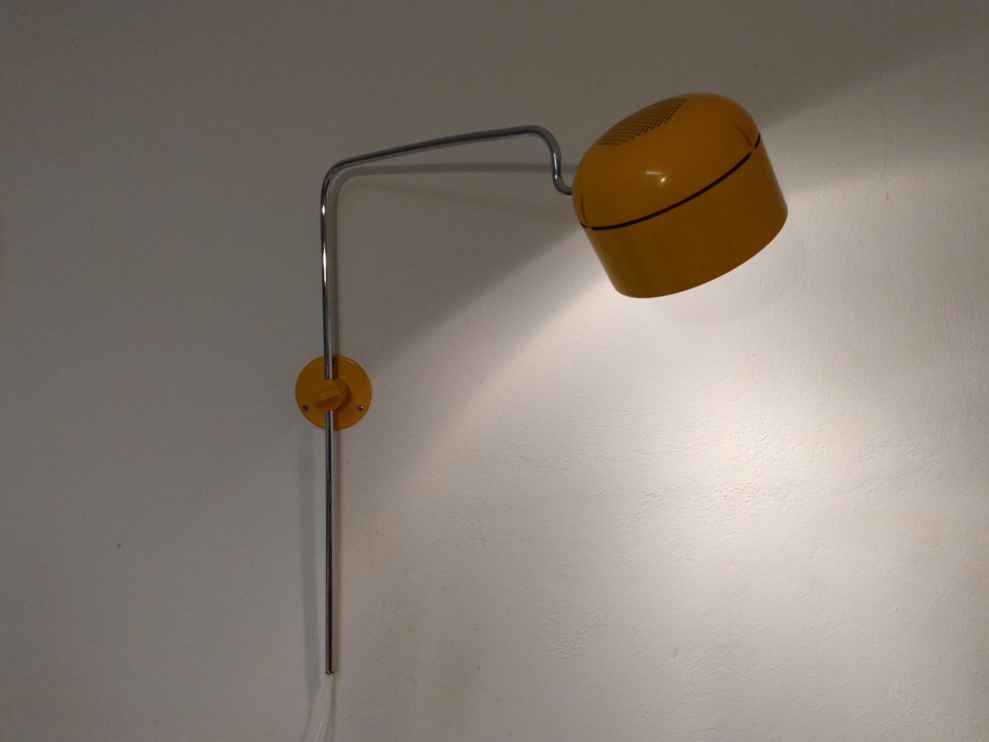 Large Wall Lamp Made by Staff in Germany, 1970s, Design Arnold Berges In Good Condition In Schwerin, MV