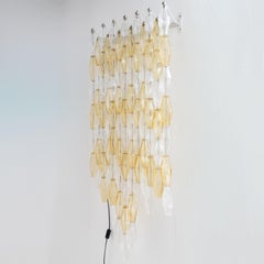 Large Wall Lamp Poliedri Murano Glass 1950 circa