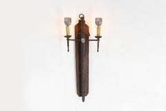 Large wall lamp with sword, 1950's