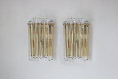 Large Wall Lamps in the style of Paolo Venini , Italy , Set of 2